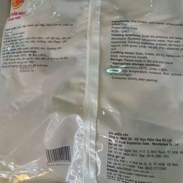 Sườn non 2 (chay) Âu Lạc gói 1 Kg