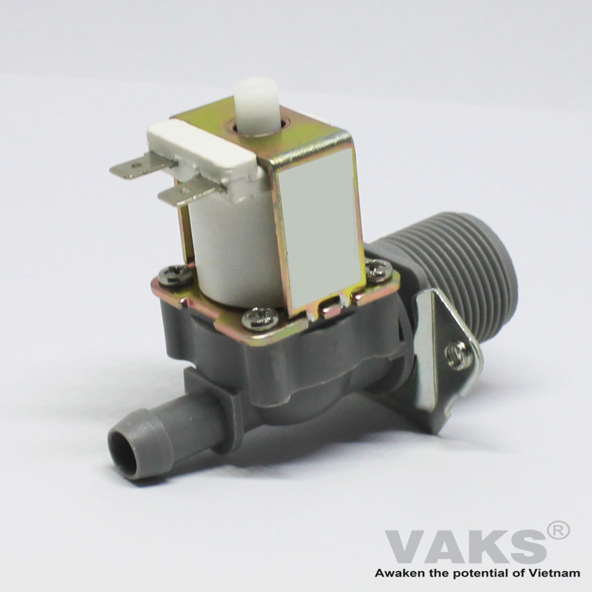 [HCM]VAN ĐIỆN TỪ Van đầu vào ren 26mm đầu ra ren 12mm 12V DC - Thường Đóng (N/C)