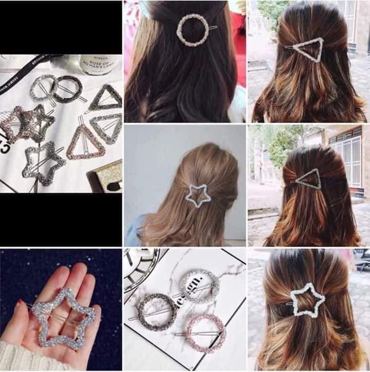 Cặp tóc thời trang, cặp tóc hình sao, cặp tóc gài cho bạn nữ