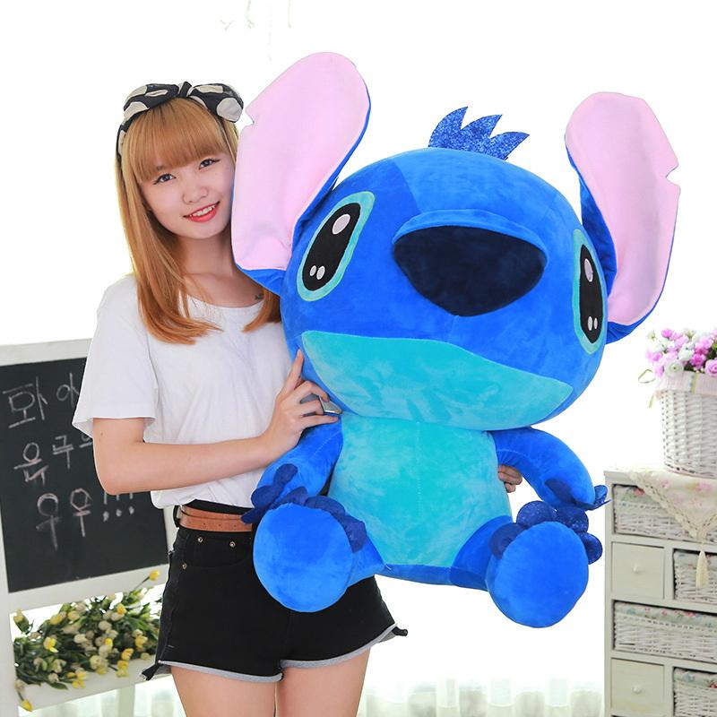 Gấu bông stitch tai to vải nhung cao cấp mềm mịn, hàng loại 1 siêu xịn