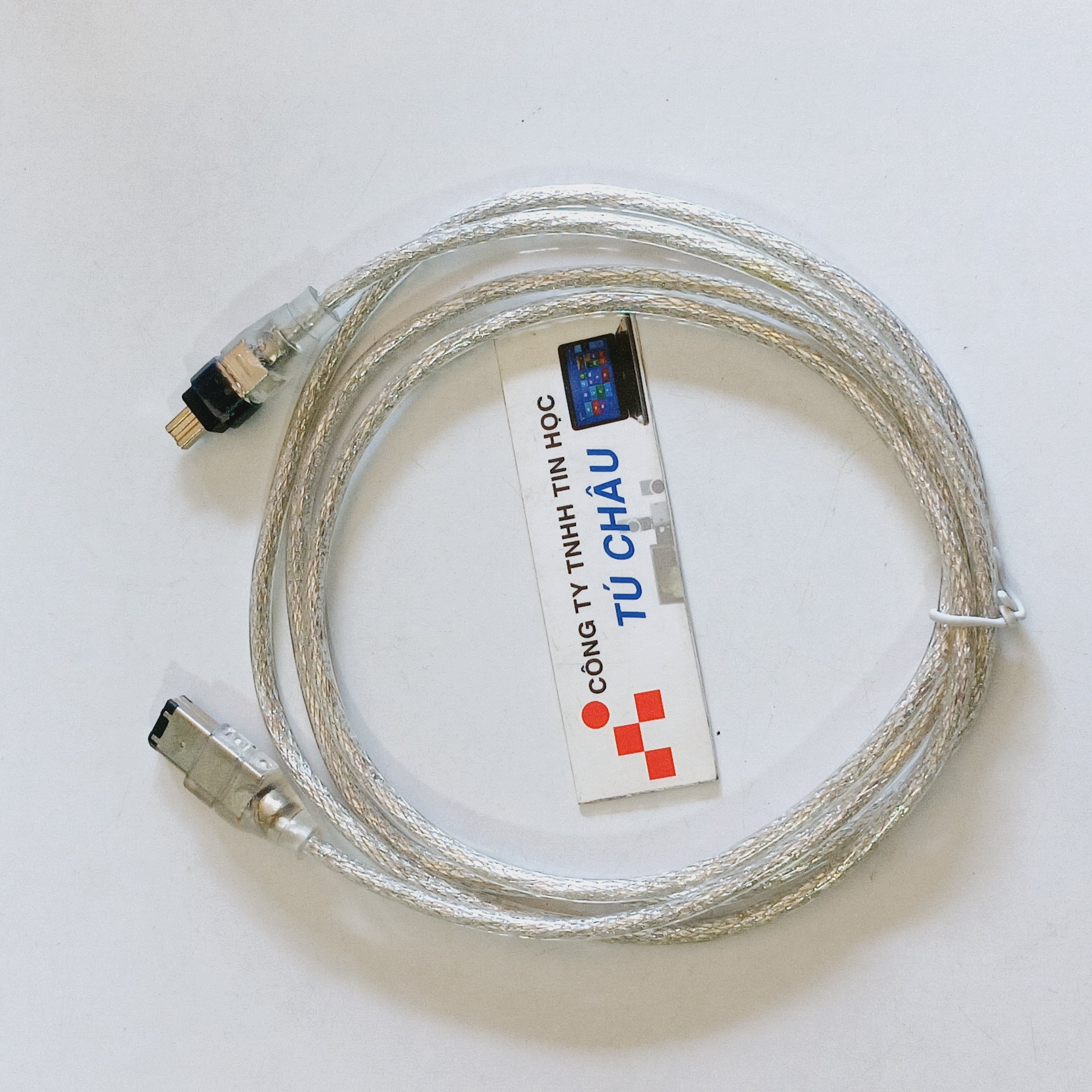 Cáp 1394 / Đầu 6 Pin ra 4 Pin (Cáp 1394 Firewire 600 ra Firewire 400), Cáp dài 1.5M