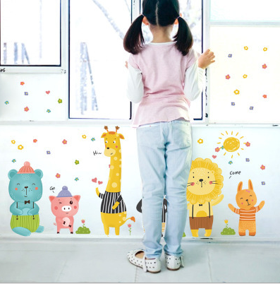 Dcal dán tường mẫu: Thú hươu cao cổ
