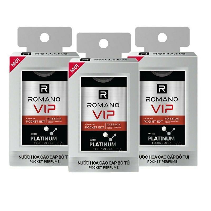 [HCM]Nước hoa bỏ túi Romano Vip Passion /Vision 18ml