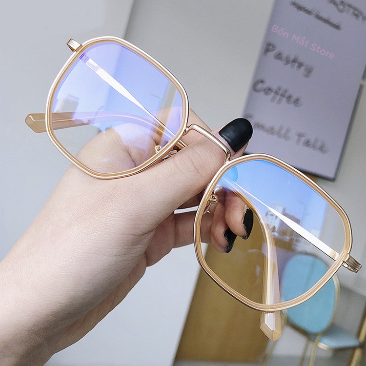 Gọng Kính Cận Thời Trang Nữ Form Đa Giác I096 (Tặng Hộp Khăn)