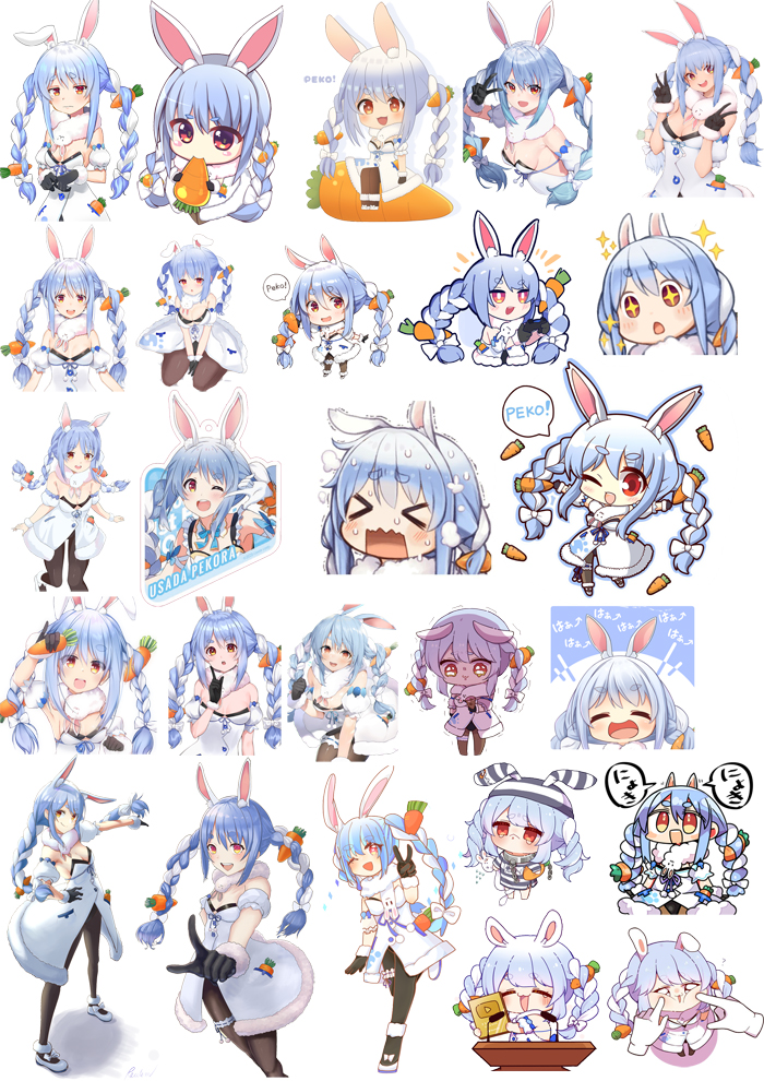 stickers anime manga  Hololive Usada Pekora