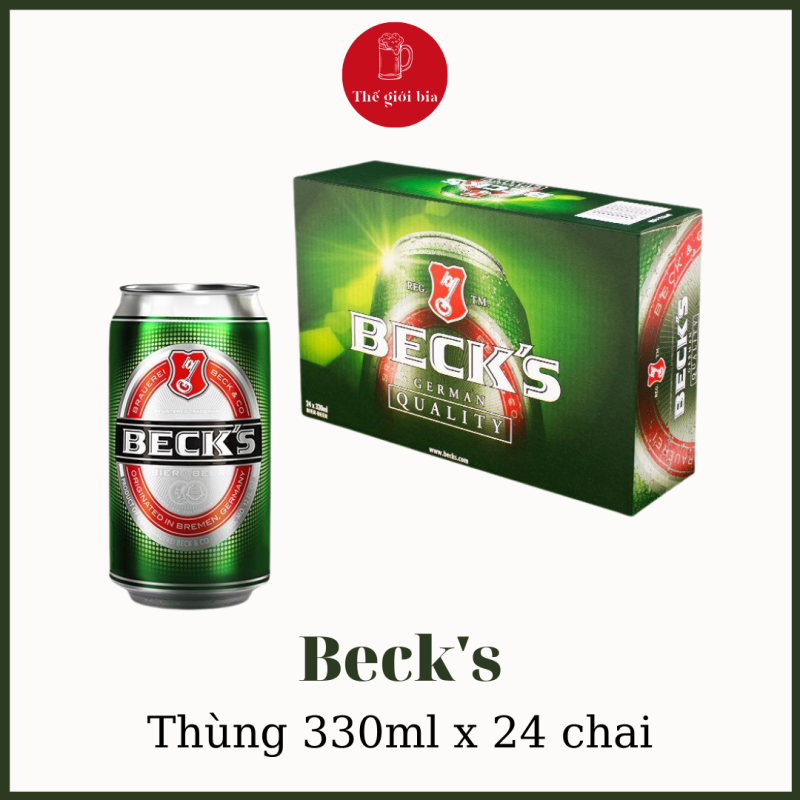 [Chính hãng] Bia Becks 330ml x 24 lon