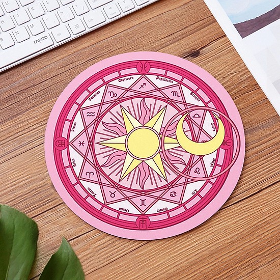 Miếng lót chuột dễ thương hình tròn 20 x 20cm