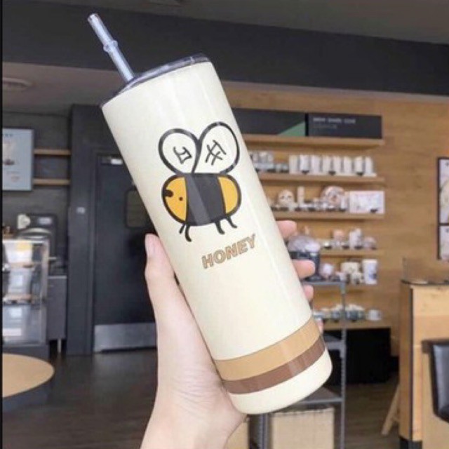 BÌNH - LY GIỮ NHIỆT CON ONG 650ml SIÊU HÓT HÍT