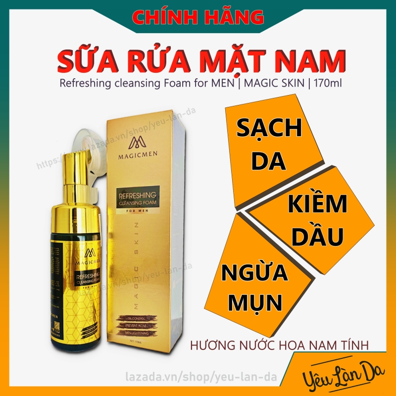 Sữa rửa mặt Magic Skin DÀNH CHO NAM - Kiềm Dầu, Sạch Da Hương Nam Tính giá rẻ