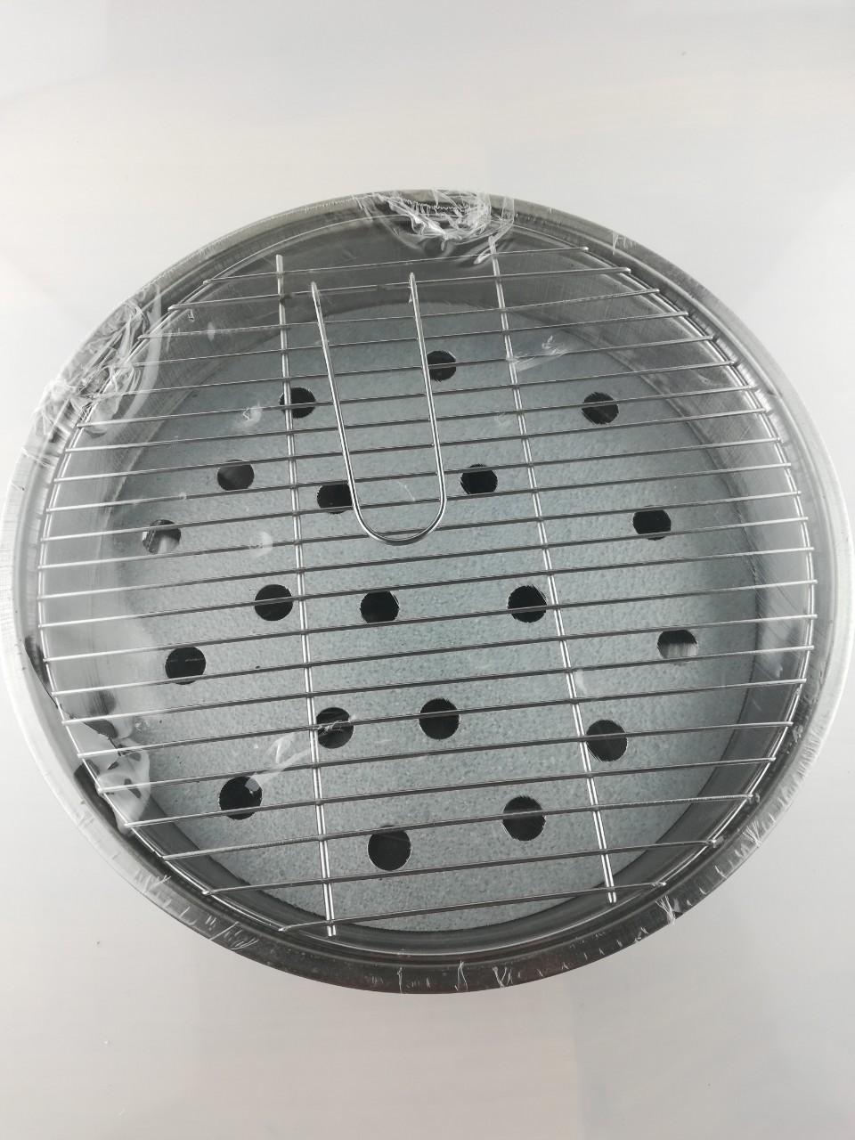 Lò Nướng Than Inox Tròn -30cm