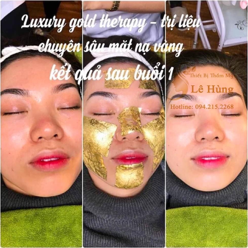 BỘ MẶT NẠ VÀNG LÁ 24K LUXURY GOLD THERAPY