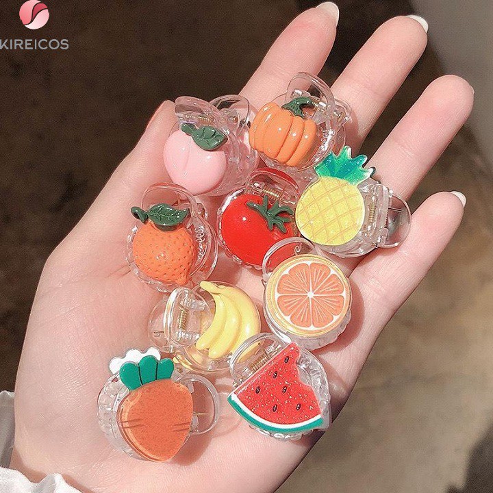 [HCM]Gấp Tóc Kẹp Tóc Mái Đính Trái Cây 3D Kute Nhiều Kiểu