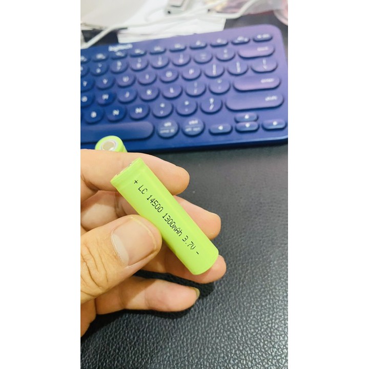 Pin 14500 3.7V 1300mah (Chạy Quạt, Đèn Pin, Đồ Chơi ...)