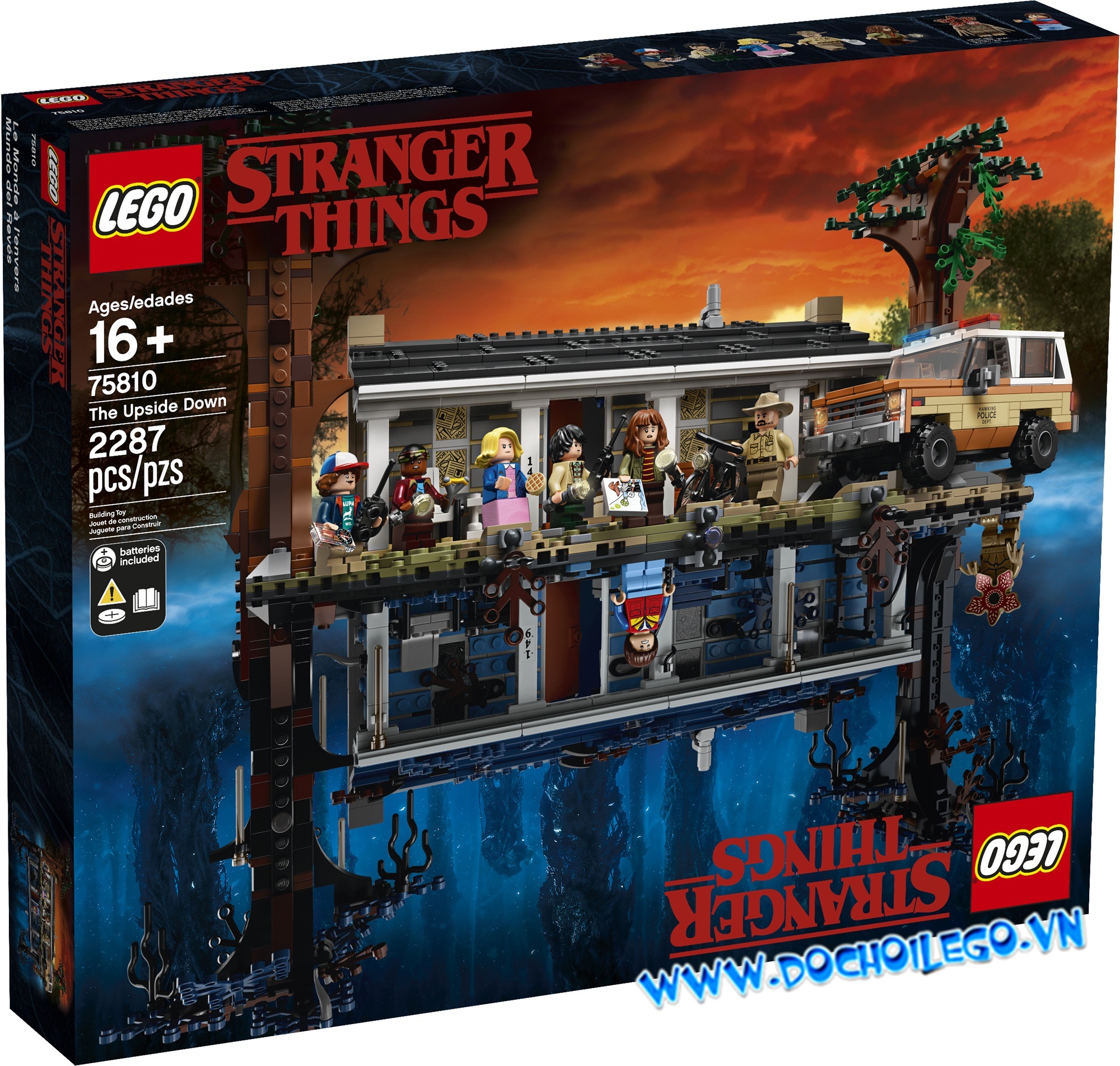 75810 LEGO Stranger things The Upside Down - Nhà up ngược.