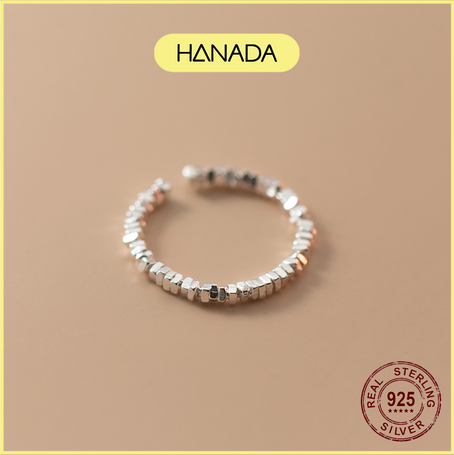 Nhẫn Bạc 925 Hanada Long Lanh Freesize 0031 M3