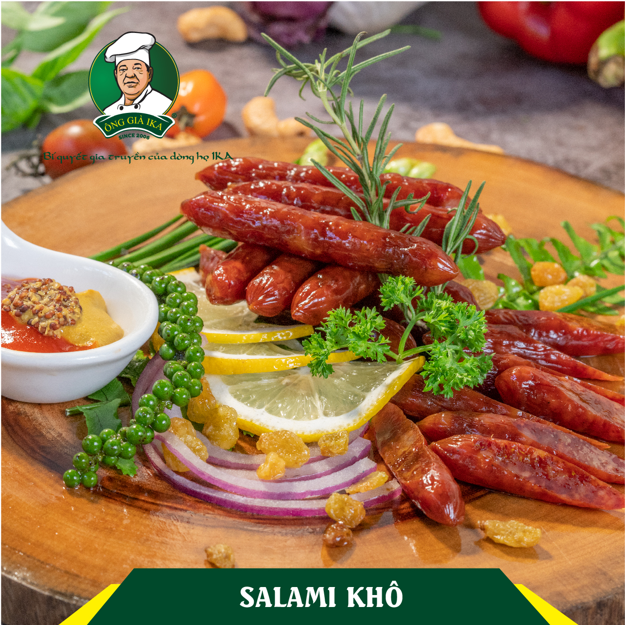 [ Chỉ giao HCM & Hà Nội ] Salami khô 100g Ông già Ika