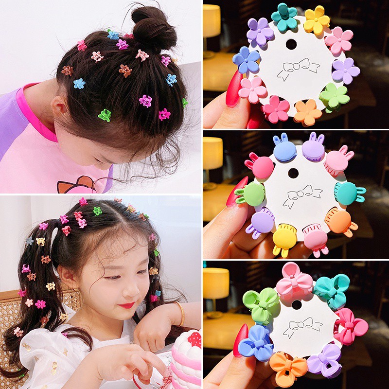 Set 10 kẹp càng cua mini thời trang cho bé gái dễ thương