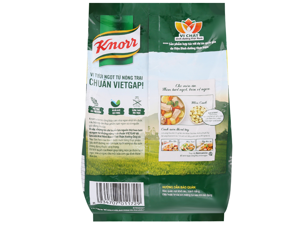 GIA VỊ Hạt nêm Knorr gói 1,8kg