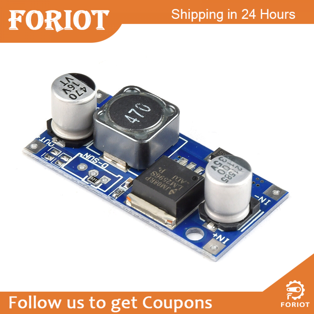 Foriot LM2596S DC-DC Step-down Power Module Regulator Board Buck Converter High Efficiency Voltage Regulator DIY Power Supply Step-down Module