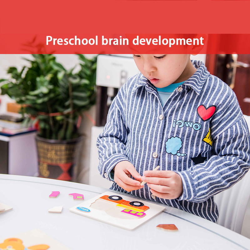 Baby kid wooden puzzle activity educational easel intelligence puzzle toy