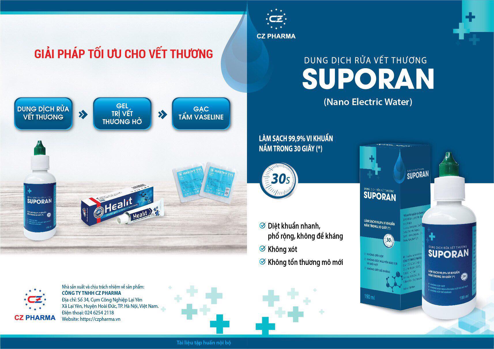Dung Dịch Rửa Vết Thương SUPORAN [chai 100ml]