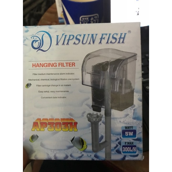 Máy lọc thác nước cho hồ cá mini Vipsun 303H 5W