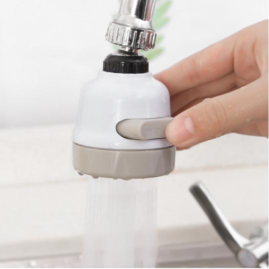 [HCM]Đầu vòi rửa chén bát tăng áp điều hướng xoay 360 độ 3 chế độ tiết kiệm nước phù hợp với nhiều loại vòi (Màu Kem)