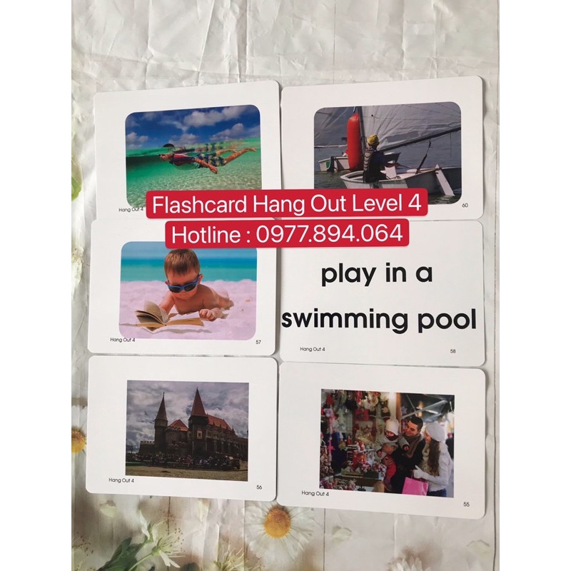 Flashcard Hang Out Level 4️144 thẻ size A5 siêu đẹp