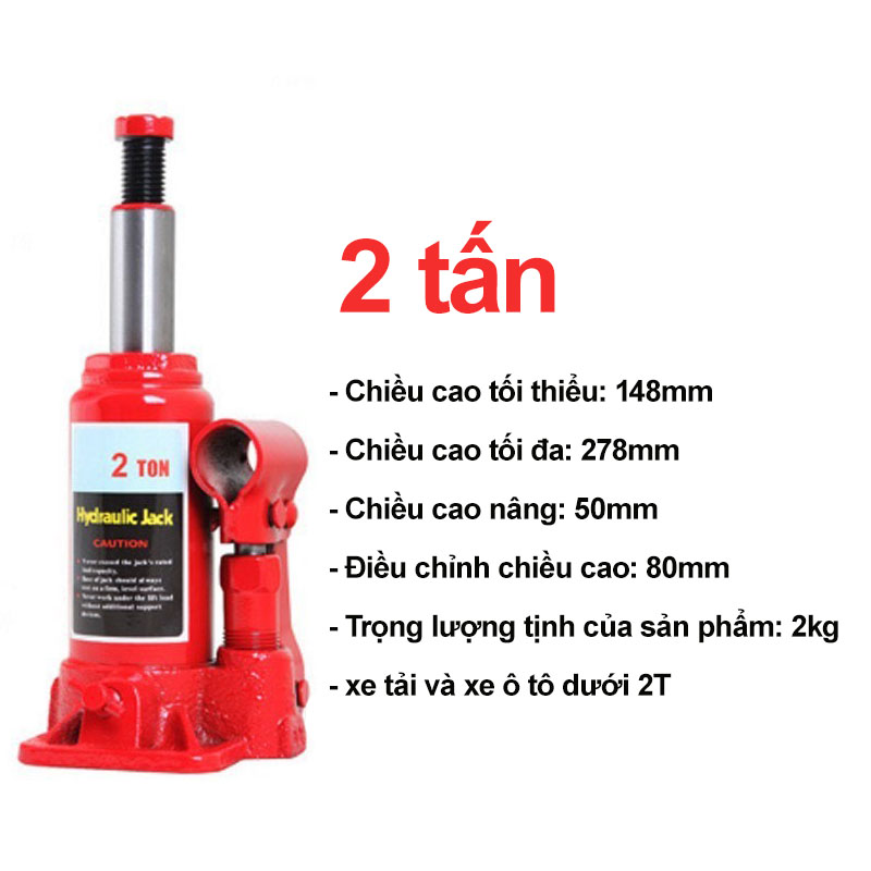 Con đội thủy lực 2 tấn - kích thủy lực kích thủy lực - con đội thủy lực 2 -5 - 8 -10- tấn