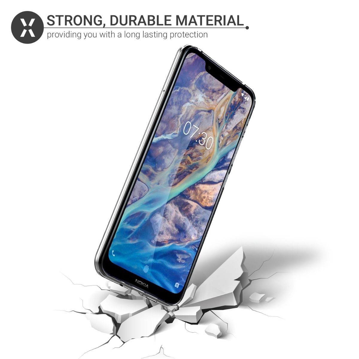 [HCM]Ốp lưng dẻo cho Nokia 8.1 Plus / Nokia X8 hiệu Ultra Thin (mỏng 0.6mm chống trầy xước) - phân phối bởi HotPhuKien