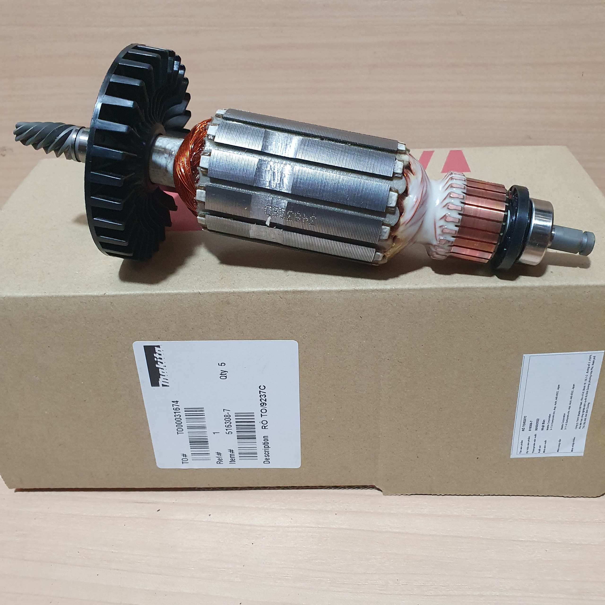 Rotor máy đánh bóng 9227c, 9237c makita 516308-7