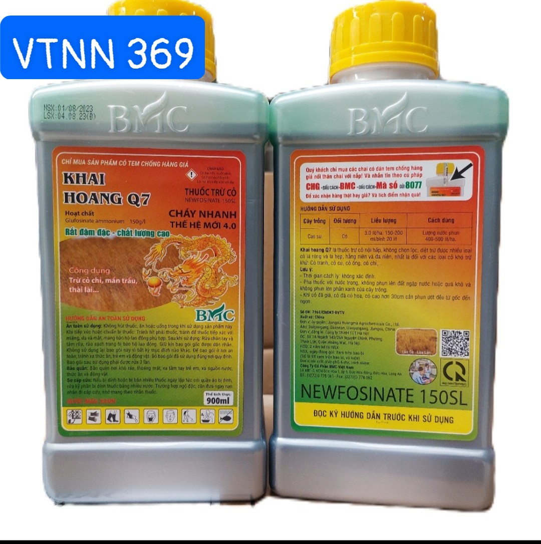 Thuốc trừ cỏ KHAI HOANG Q7 COMBO 10 CHAI 900ML