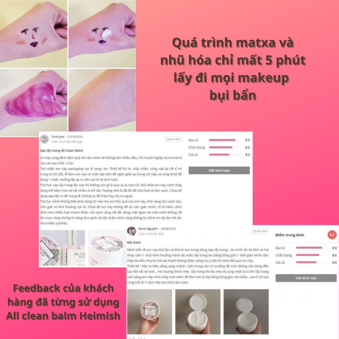 Sáp tẩy trang heimish ALL CLEAN BALM 120ml