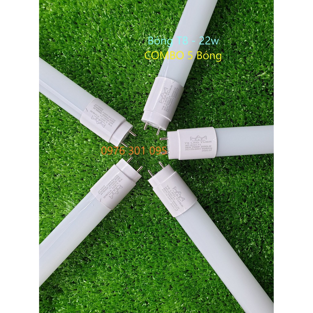 [Combo] 5 Bóng Đèn Led Tuýp 1M2 - 22W (Rẻ)