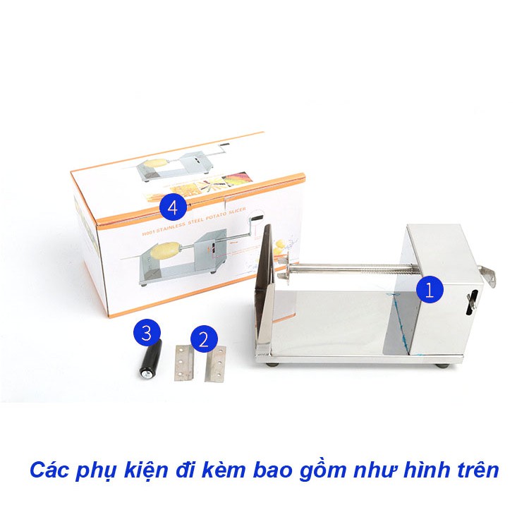 [HCM]Máy Cắt Khoai Tây Lốc Xoáy (Tặng 2 Lưỡi Dao)