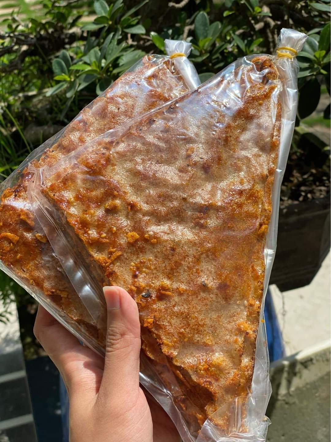 ( 10 bịch) Bánh Tráng Sate Khô Bò
