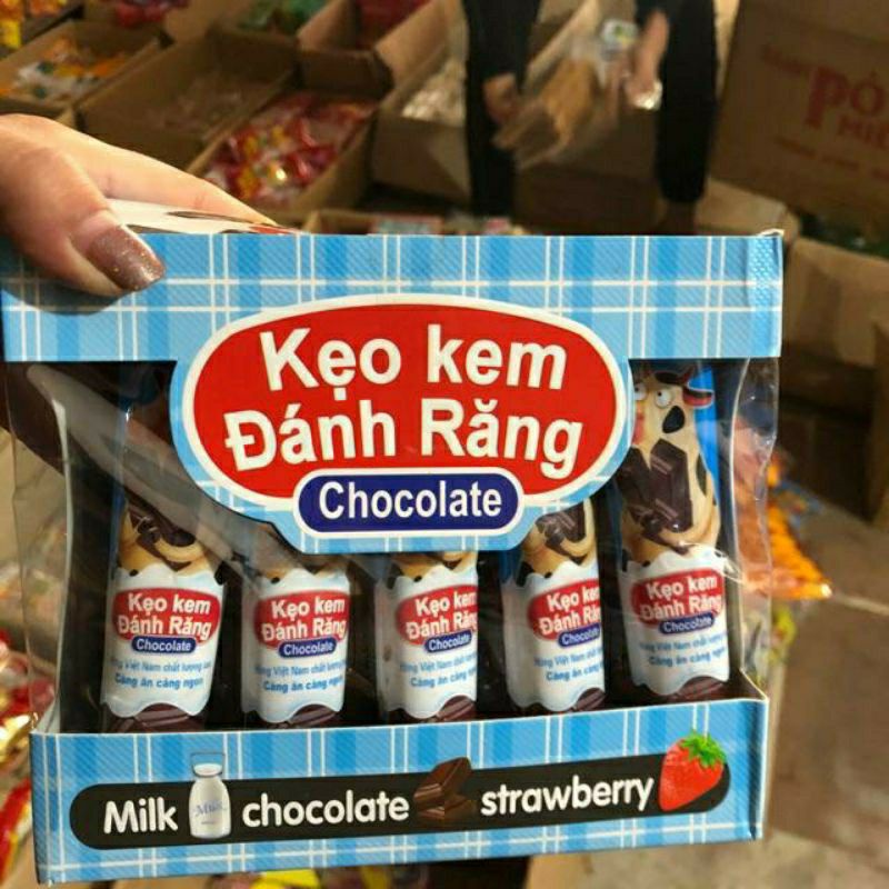Hộp 20 Chiếc Kẹo Hình Tuýp Kem Đánh Răng ( Sỉ Đồ Trẻ Em)