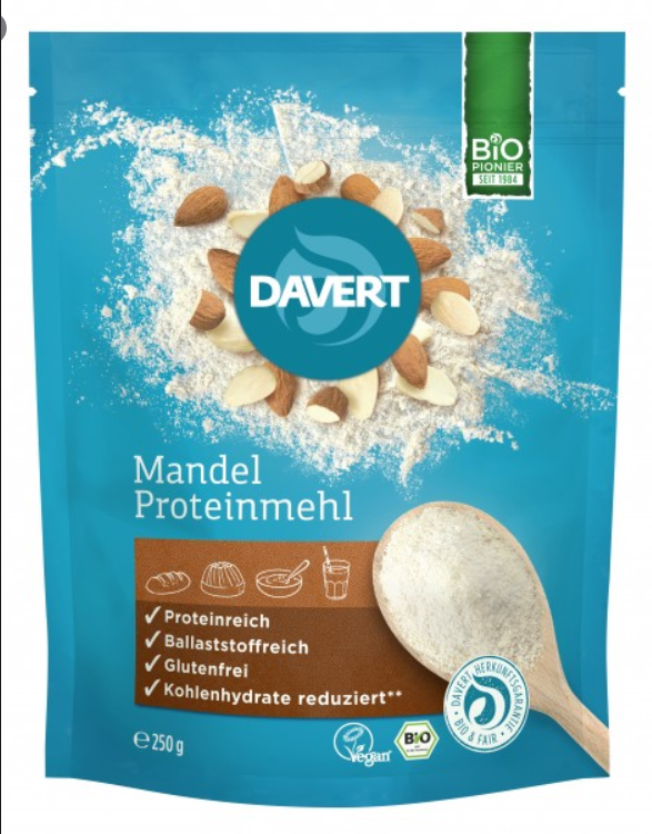 Bột hạnh nhân hữu cơ Davert (250g)