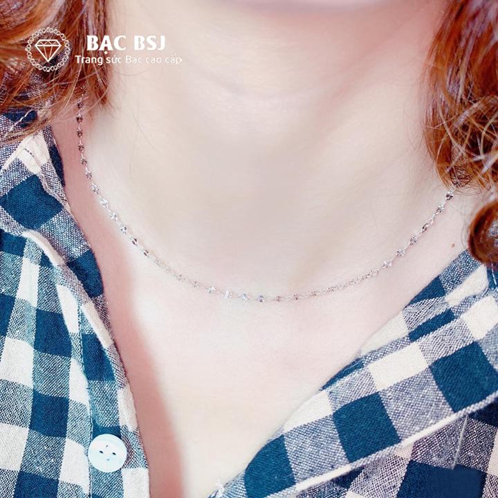 Dây chuyền bạc nữ. Bạc BSJ