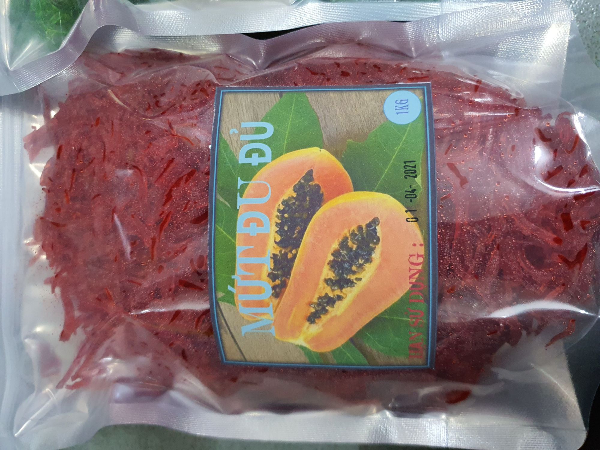 Mứt Đu Đủ Đỏ 500G