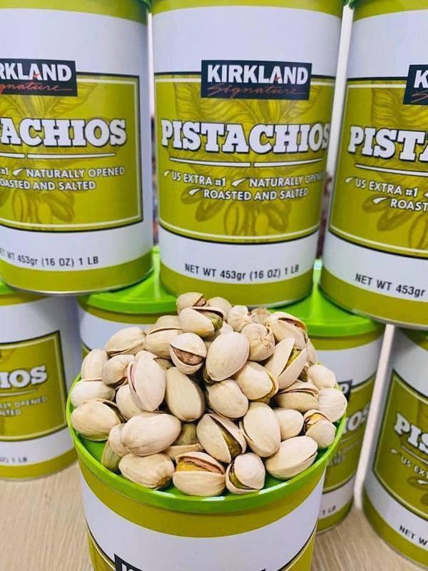 Hạt dẻ cười Pistachios Kirkland hộp 453g.