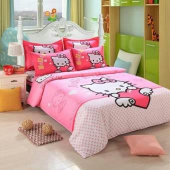 Bộ Ga Kèm - 2 áo gối - Đủ size Mèo Bi