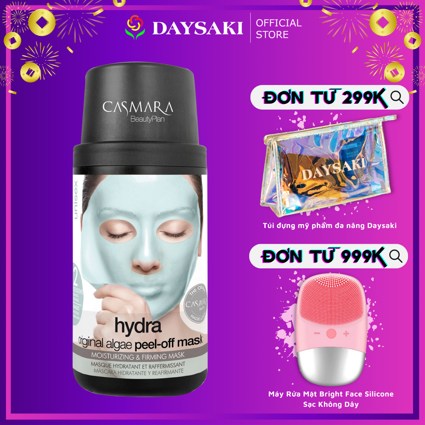 Casmara mặt nạ cấp ẩm, săn chắc da hydra algae peel-off mask