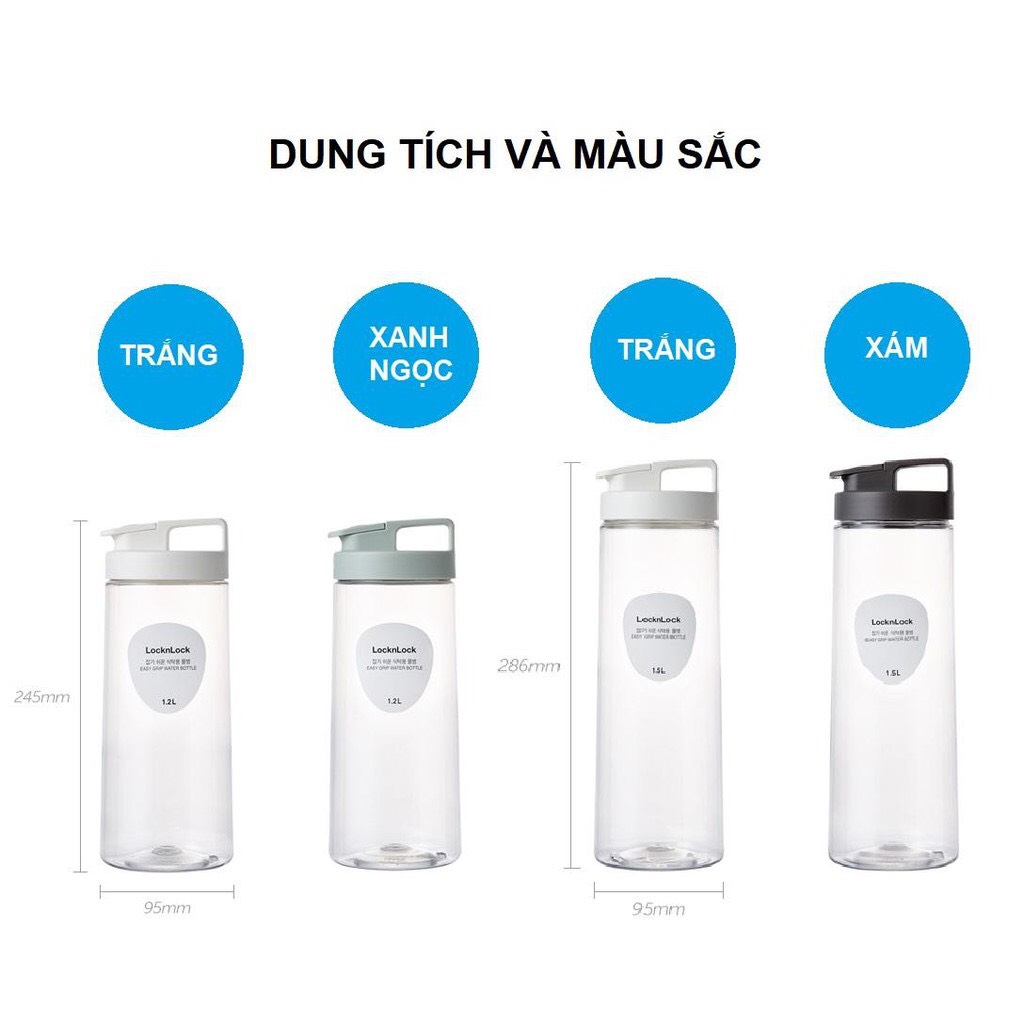 Bình Đựng Nước Lock&Lock Easy Grip HAP813 dung tích [1.2L]