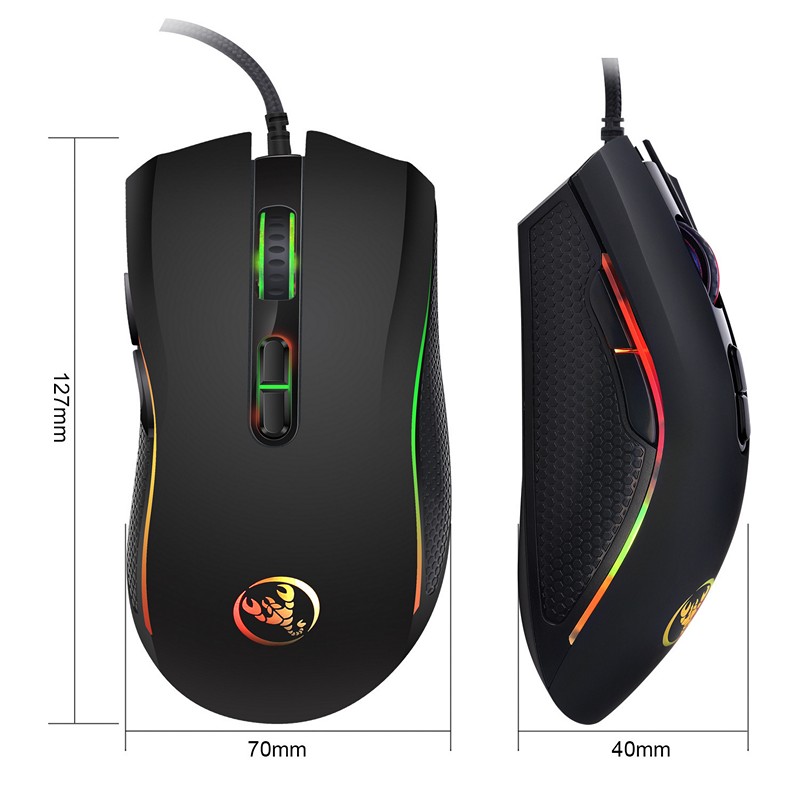 [HCM]Chuột LED RGB 3200 DPI Gaming Mouse HXSJ A868