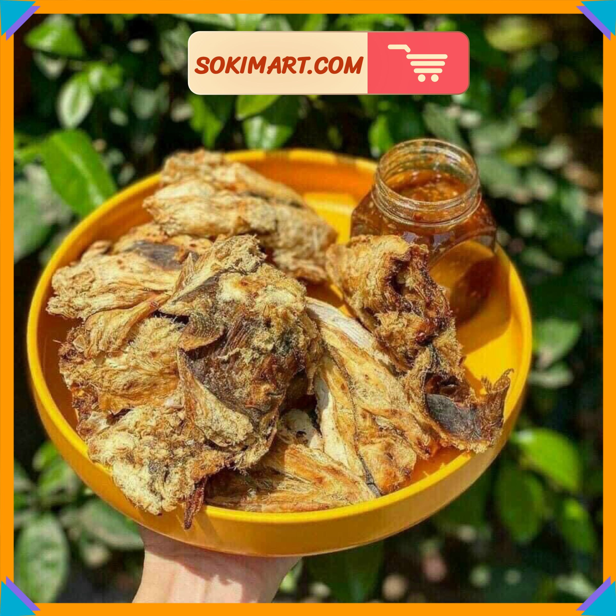Khô cá đuối mắm me - 350g ( kèm hủ me)