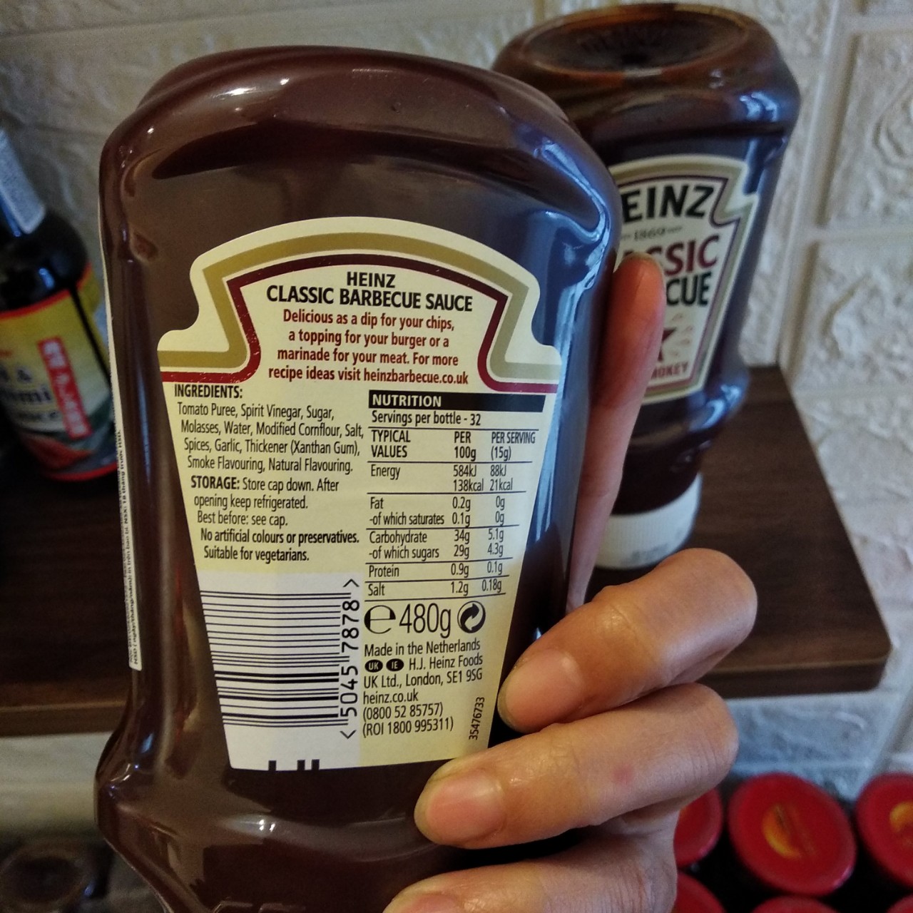 Sốt BBQ Heinz Classic 480gr/ Sauce BBQ - Hà Lan
