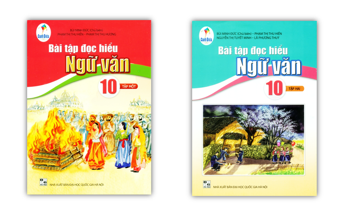 Sách - Combo Bài tập đọc hiểu Ngữ văn 10 - Tập 1 + 2 ( Cánh Diều )