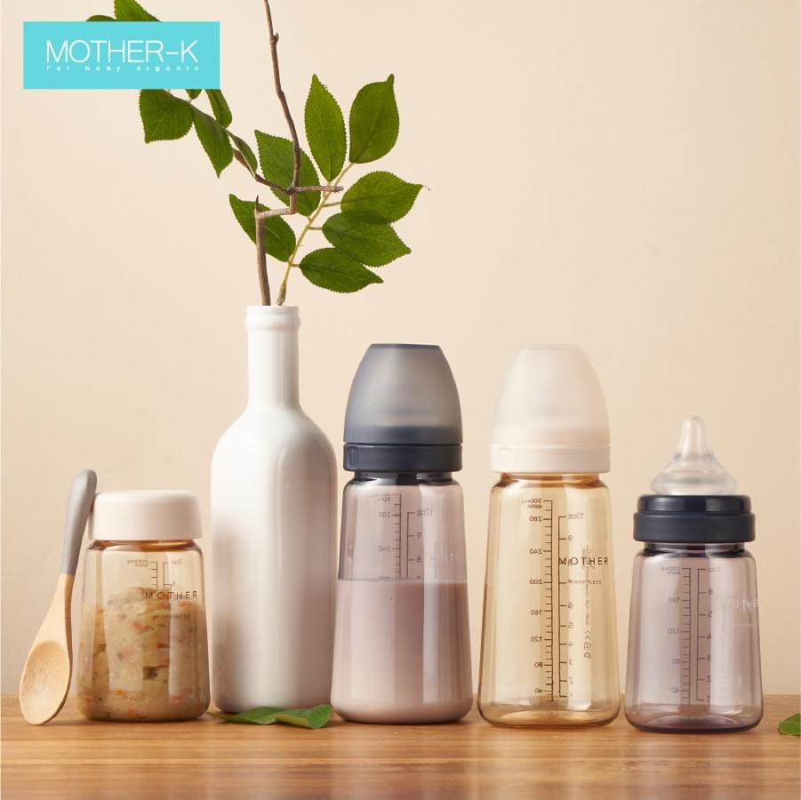 BÌNH SỮA MOTHER K BASIC BẢN 2021 DUNG TÍCH SIZE 300ML, CHẤT LIỆU NHỰA PPSU CAO CẤP AN TOÀN CHO TRẺ SƠ SINH, CAM KẾT HÀNG CHÍNH HÃNG