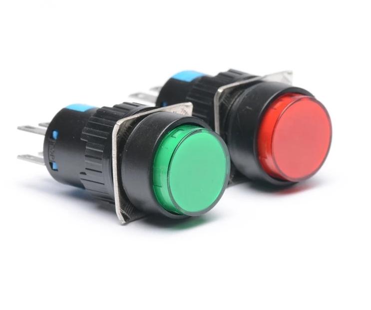 Công tắc nhấn nhả LA16Y-22 phi 16mm 6 chân